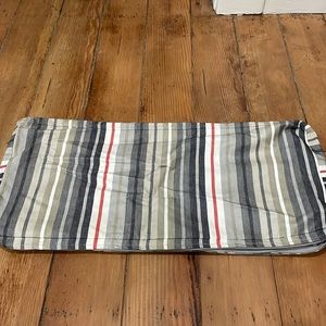 Two Ikea Kidney Pillow Covers 12” x 24” Like New.